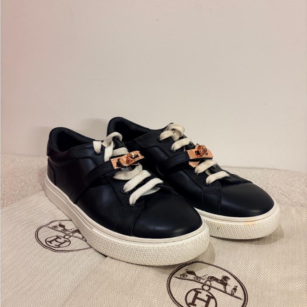 Hermès Day Leather Sneakers - Picture 2 of 6